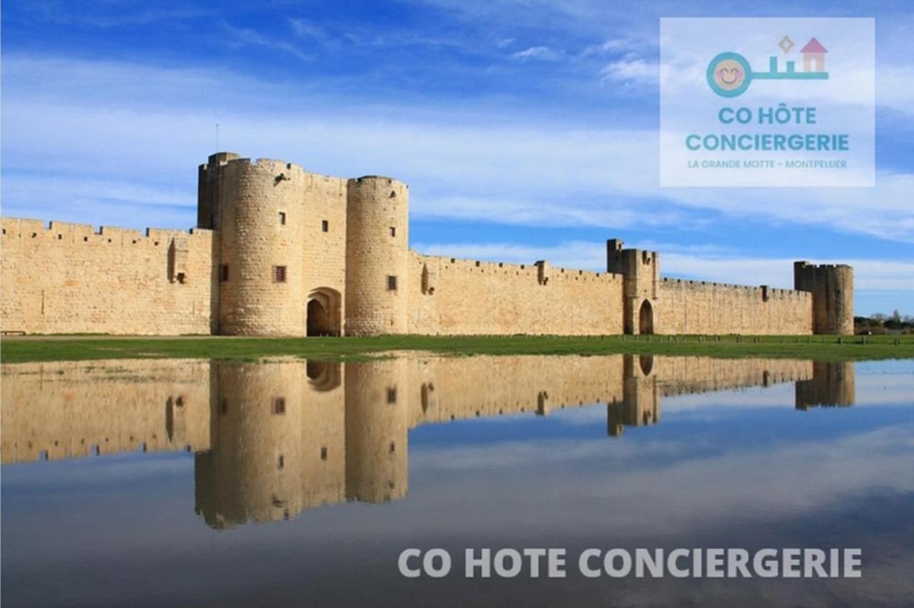 Corail Studio - 2Min Plage Centre Ville - Clim - Wifi - Parking Prive - Ideal Famille - La Grande Motte Dış mekan fotoğraf
